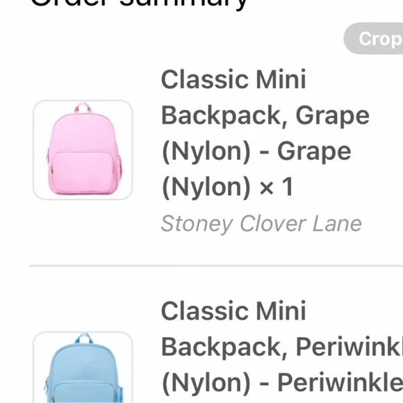 NWT Stoney Clover Lane Classic Mini Backpack Grape - Picture 3 of 3